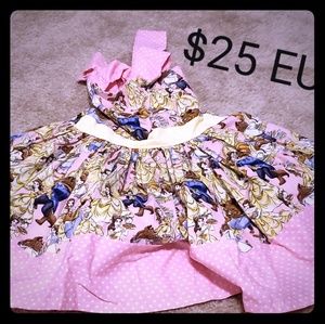 EUC beauty and the beast 2t dress